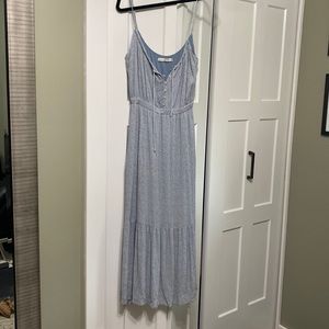 Abercrombie and Fitch tie front maxi dress